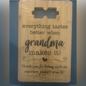 Grandma Gifts, Granny Birthday Unique Cutting Board 11"L x 8.5"W